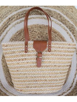 Sac en paille Mandoline -...