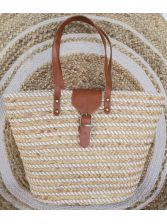 Sac en paille Mandoline -...