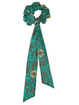 Chouchou vert, marron et jaune