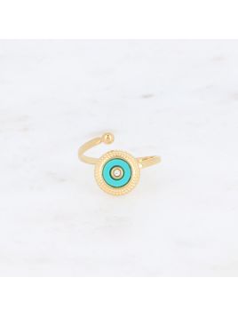 Bague avec pampille ronde...