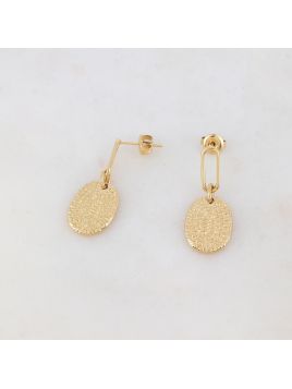 Boucles d'oreilles doré à...