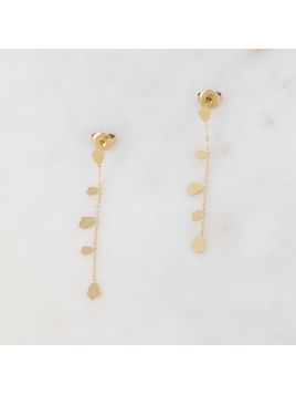 Boucles d'oreilles doré à...