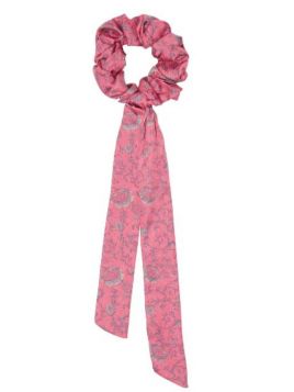 Chouchou rose, gris et jaune