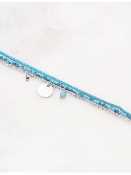 Bracelet Lexia - Argenté bleu