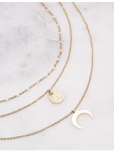Collier Luna - Doré blanc