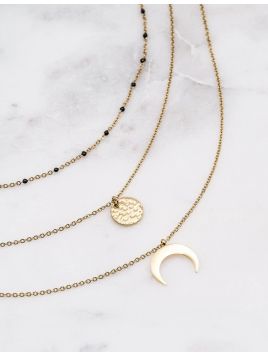 Collier Luna - Doré noir