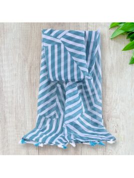 Foulard casual bleu turquoise